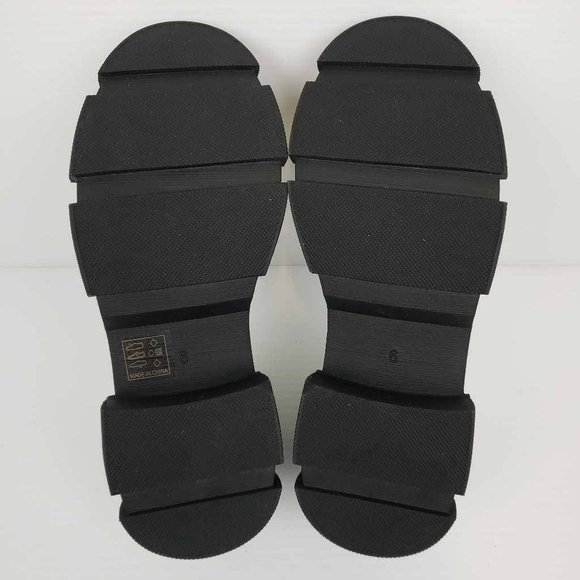 Womens Zaynsia Platform Loafers Shoes Black Patent Leather Neon Yellow 6M New - Picture 10 of 14